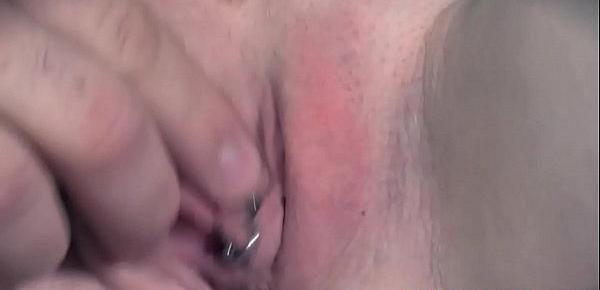  Pierced sub trampled and spanked